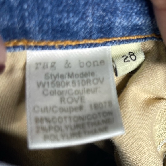 Rag & Bone Skinny Jeans Stretch  W1590K510ROV ROVE - Picture 4 of 4